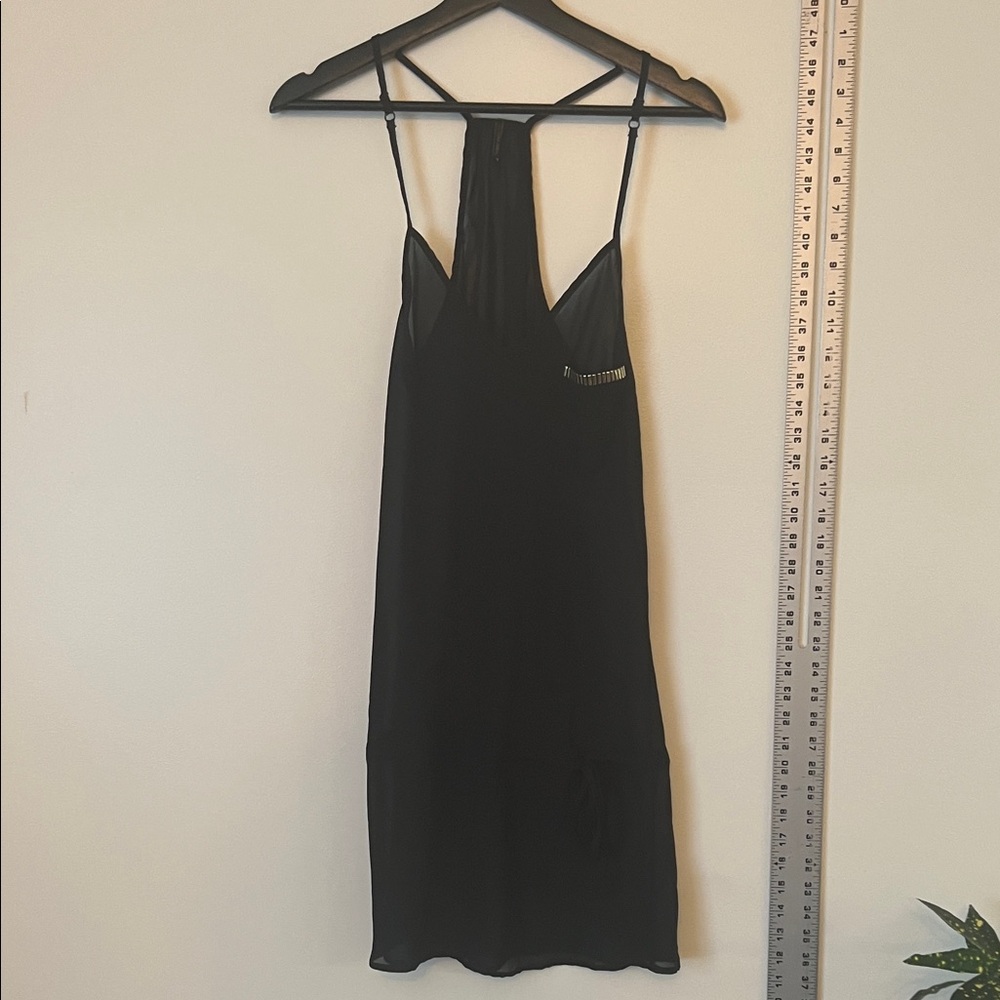 Express Elegant Black Halter Dress